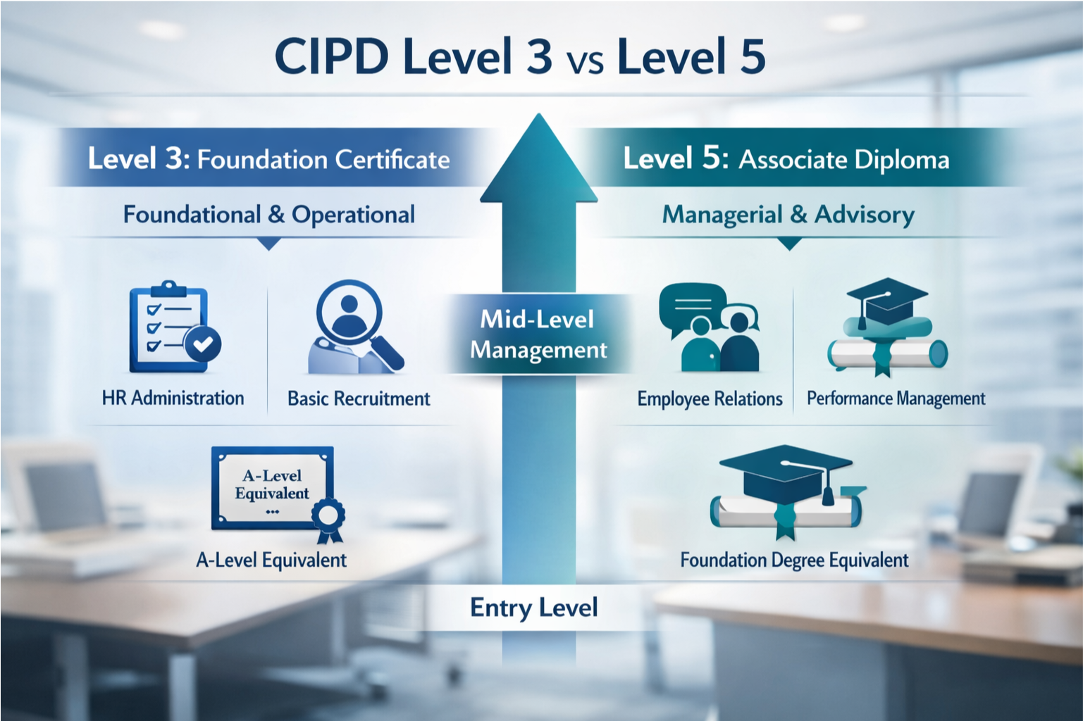 CIPD Level 3 vs Level 5 Comparison