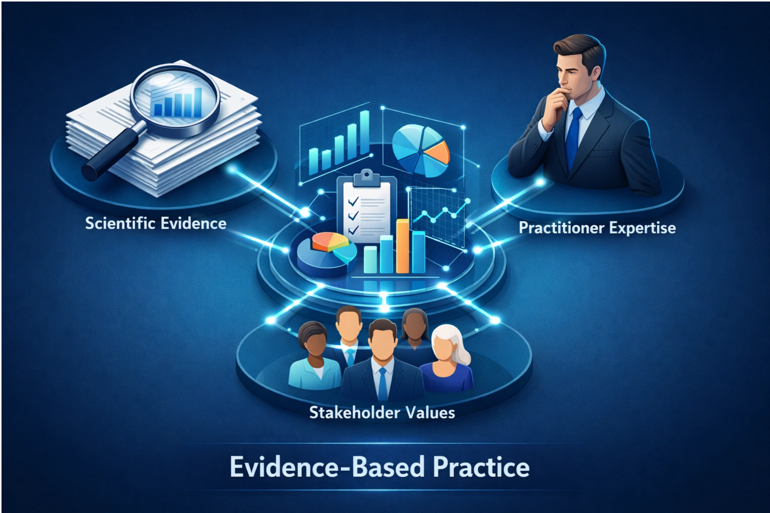 Explain what evidence-based practice is and provide two examples of how Company X could apply it.