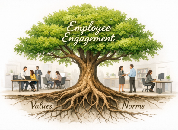 effect of shared values and norms on employee engagement